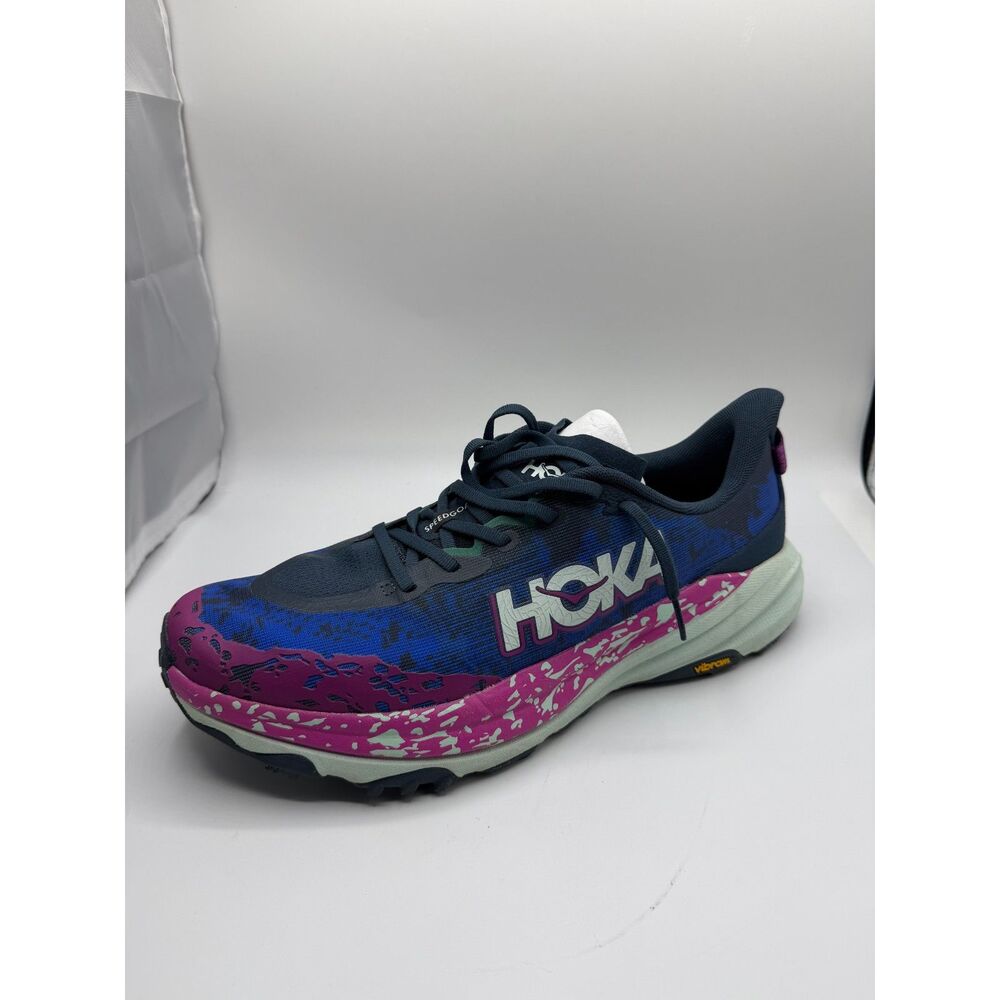 HOKA Men's Speedgoat 6 Sneakers, Stormy Skies Aqua Breeze, 12.5 Medium US